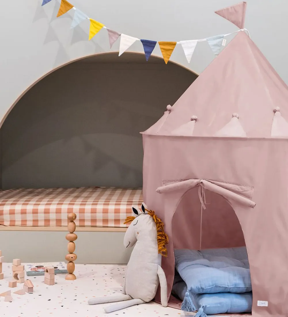 3 Sprouts Legetelte>Legetelt - 100 x 135 cm - Lys Rosa