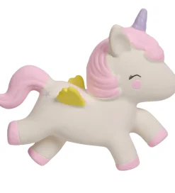 A Little Lovely Company Bideringe>Bidedyr - Enhjørning - Hvid