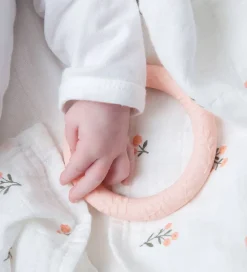 A Little Lovely Company Bideringe>Bidering - Leaves - Strawberry/Cream