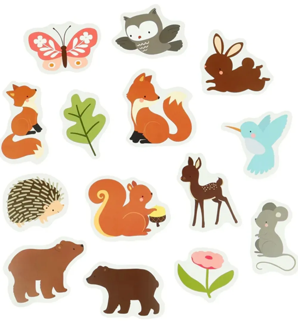 A Little Lovely Company Badelegetøj>Badelegetøj - 14 stk. - Forest Friends