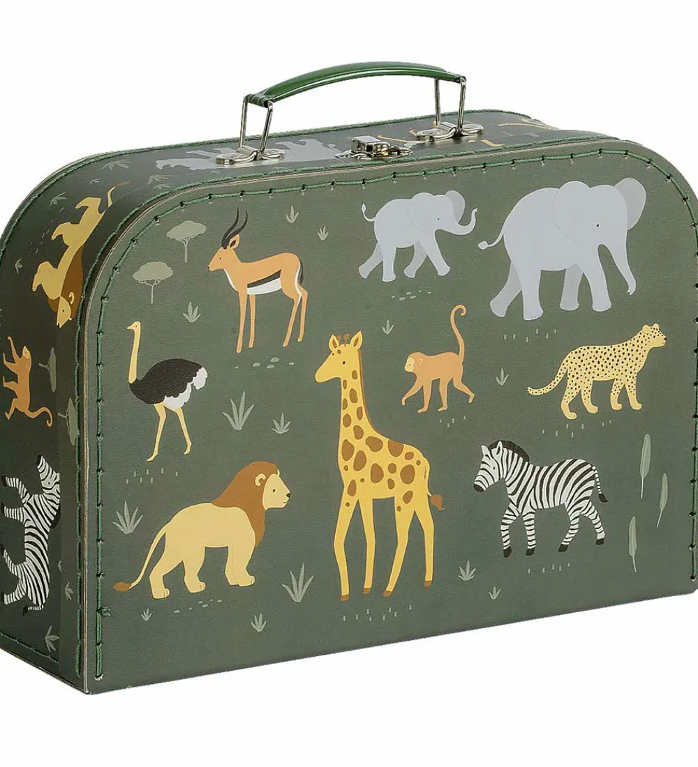 A Little Lovely Company Legekufferter>Kuffertsæt - 2 stk. - 29x20/25,5x18 cm -