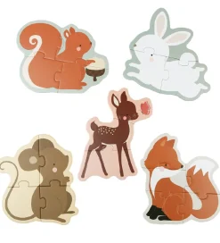 A Little Lovely Company Puslespil|Spil>Puslespil - 5-i-1 - Forest Friends