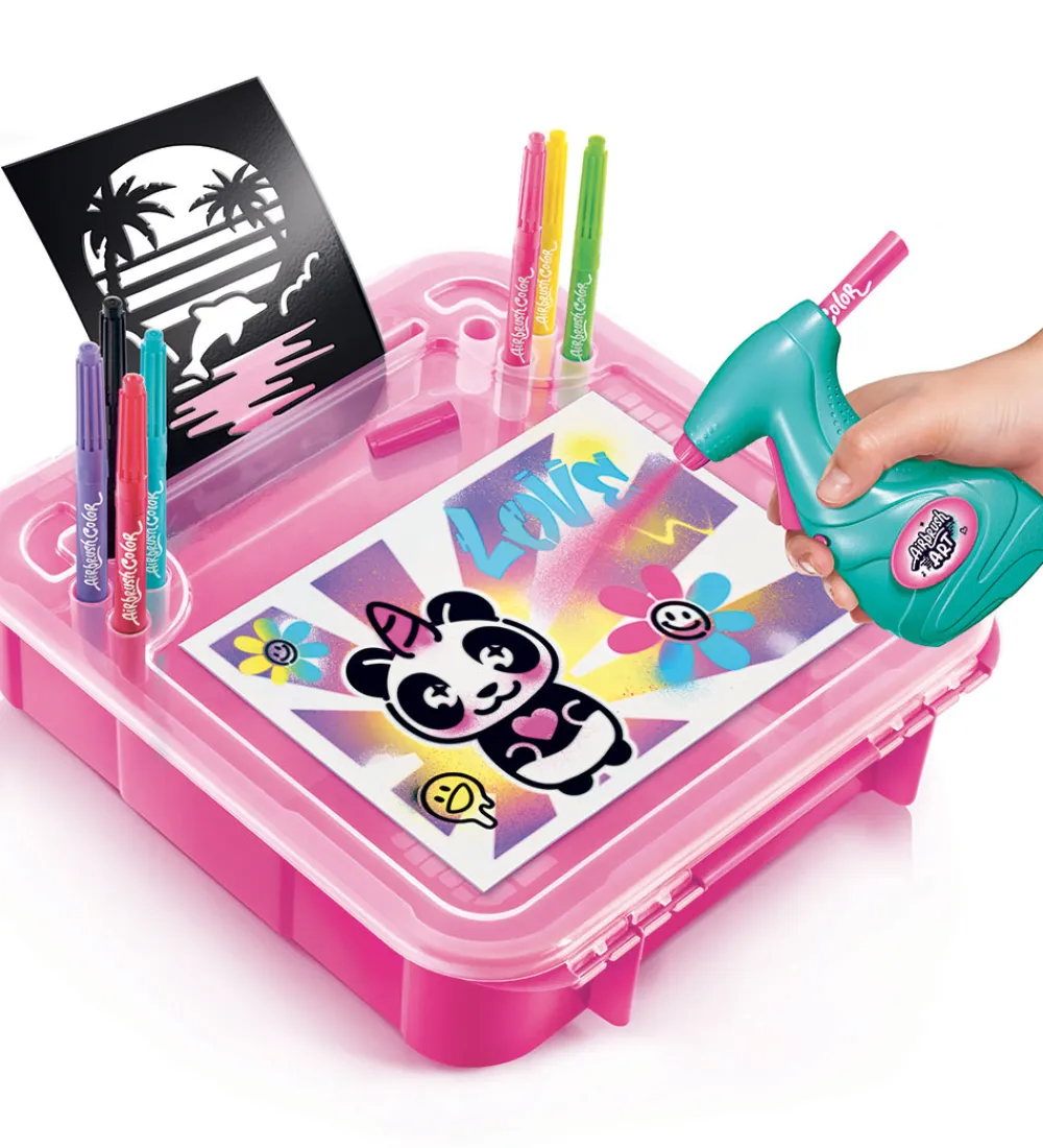 Airbrush Plush Kreasæt>Airbrush Kreasæt - Art Activity Case