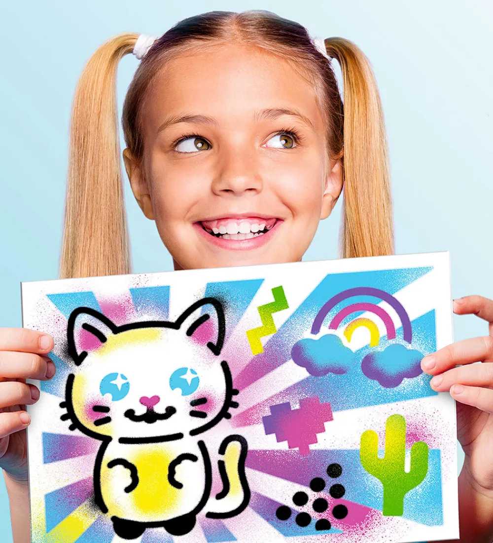 Airbrush Plush Kreasæt>Airbrush Kreasæt - Art Activity Case