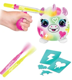 Airbrush Plush Kreasæt>Bamse - 10 cm - Neon Mini Mystery Kit