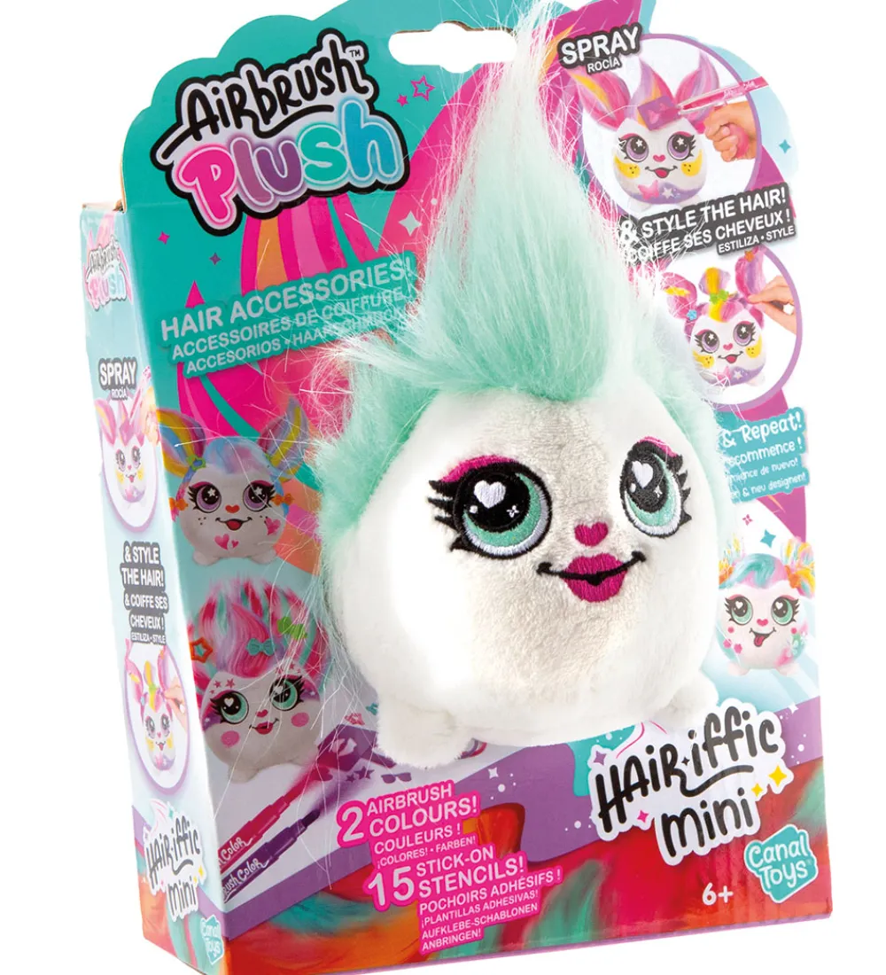 Airbrush Plush Bamser>Bamse - 10 cm - Hair'iffic Mini - Posh