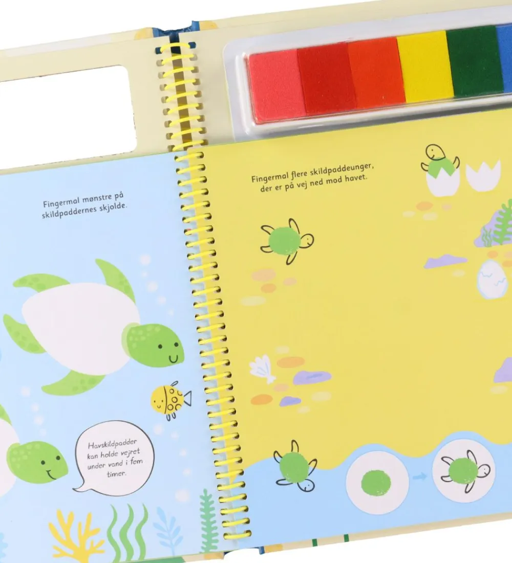 Alvilda Malebog>Aktivitetsbog - Fingermalebog Med Dyr - Dansk