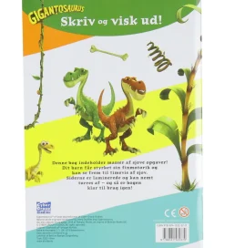 Alvilda Kreativ Leg|Bøger>Aktivitetsbog - Gigantosaurus - Skriv Og Visk Ud