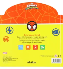 Alvilda Kreativ Leg|Bøger>Aktivitetsbog - Marvel Spidey - Skriv, Tegn & Visk Ud