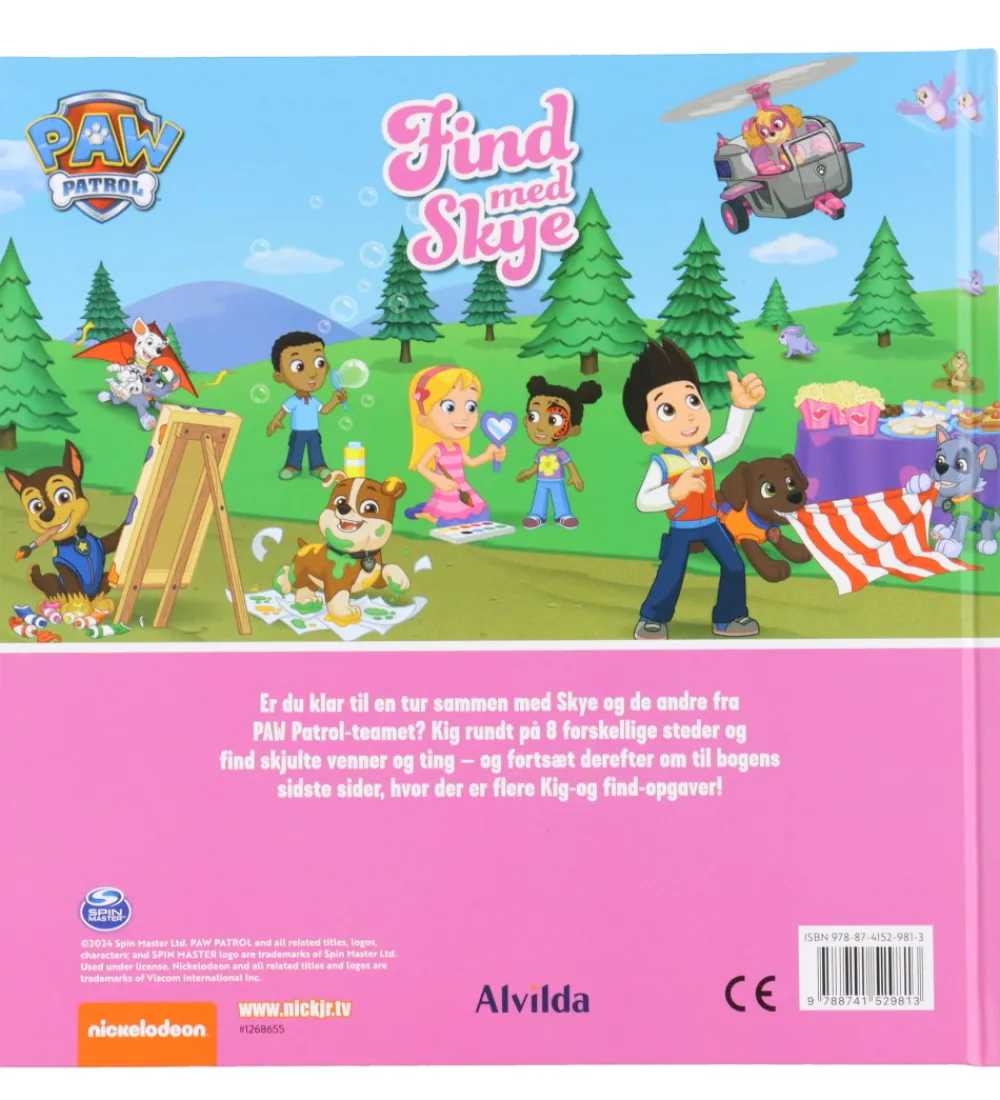 Alvilda Kreativ Leg|Bøger>Bog - Kig Og Find - Paw Patrol - Find Med Skye - DA