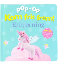 Alvilda Kreativ Leg|Bøger>Bog - Pop-op - Kom Frit Frem - Enhjørning - DA