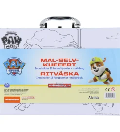 Alvilda Kreasæt>Kuffert - Paw Patrol - Mal Selv Kuffert