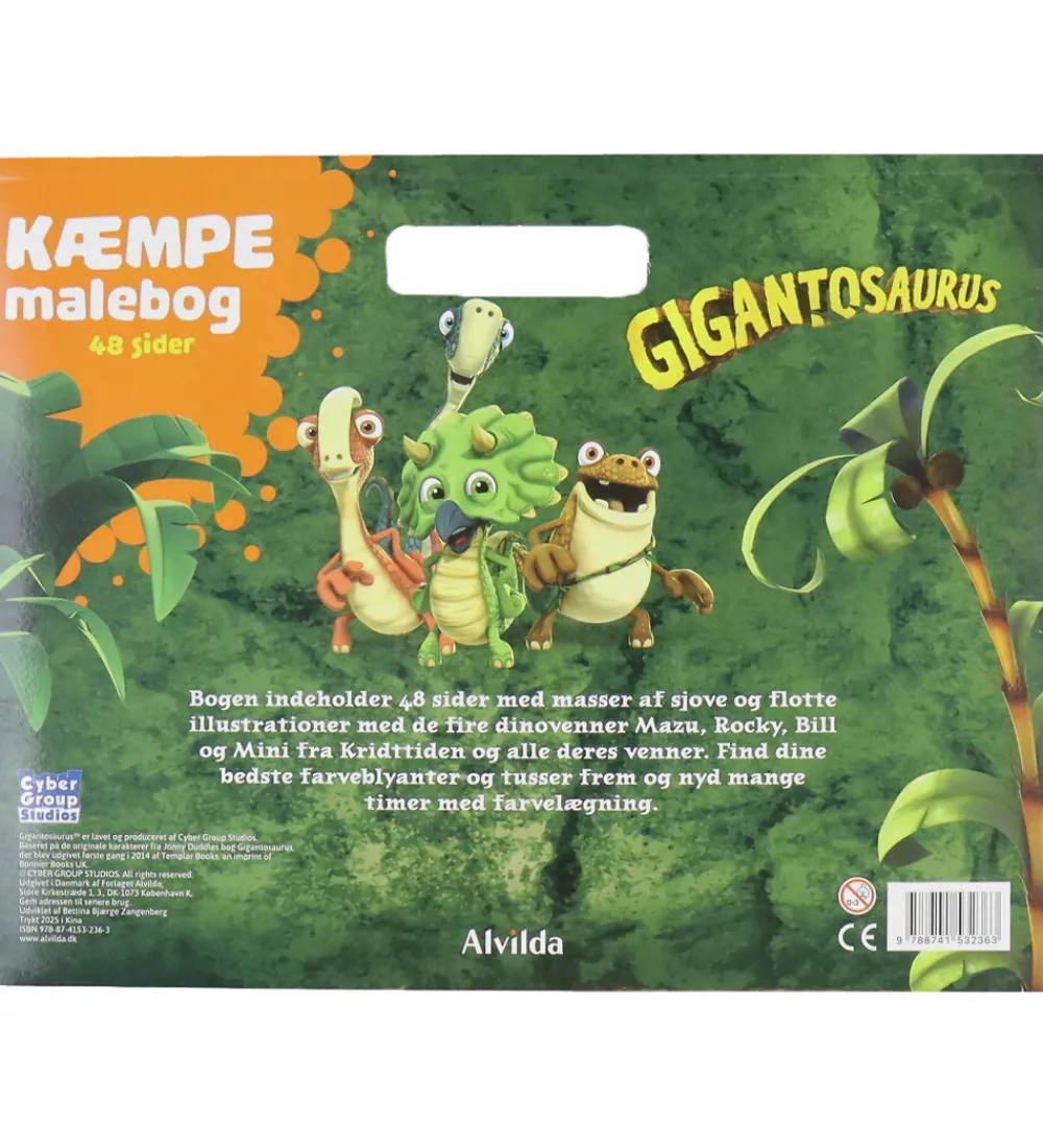 Alvilda Kreativ Leg|Malebog>Malebog - 48 Sider - Gigantosaurus