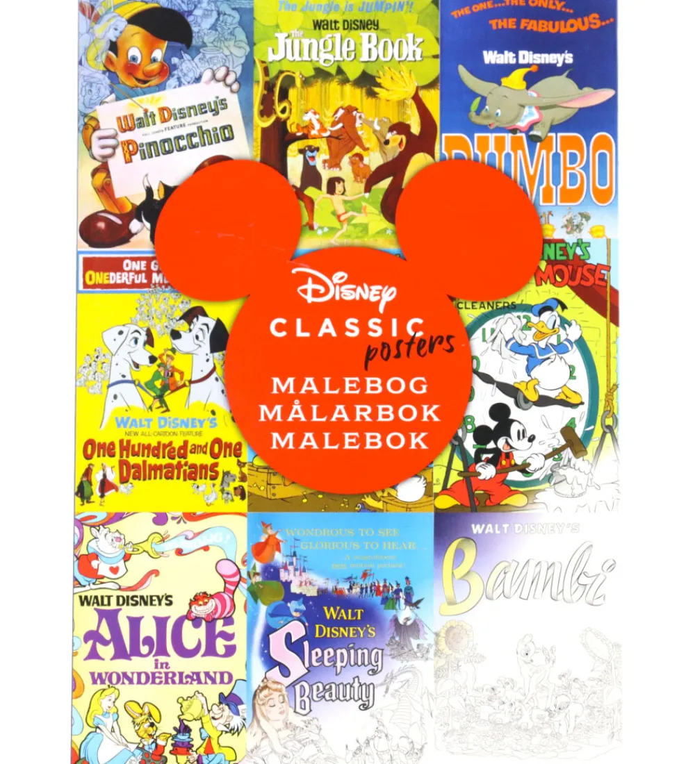 Alvilda Malebog|Kreativ Leg>Malebog - Disney Classic - Plakater - DA