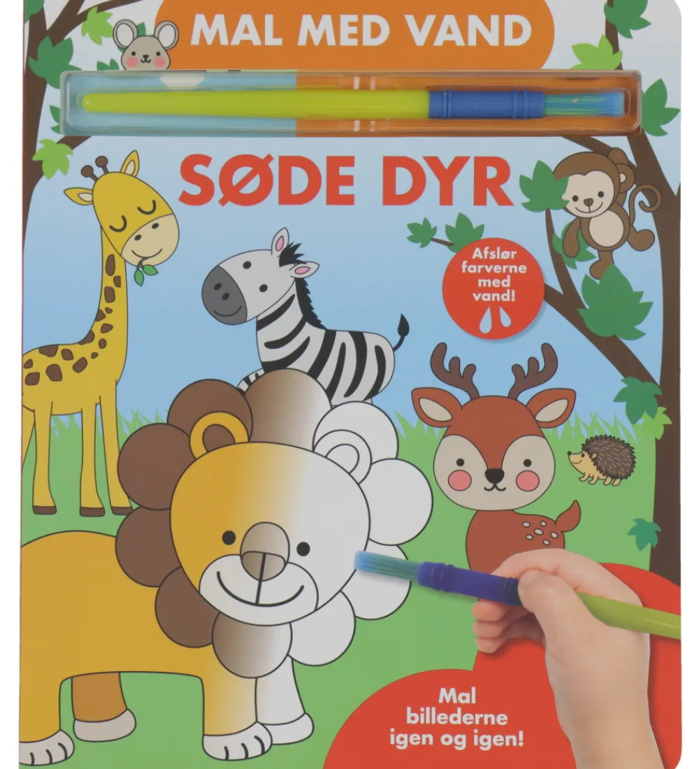 Alvilda Malebog>Malebog - Mal med Vand - Søde Dyr