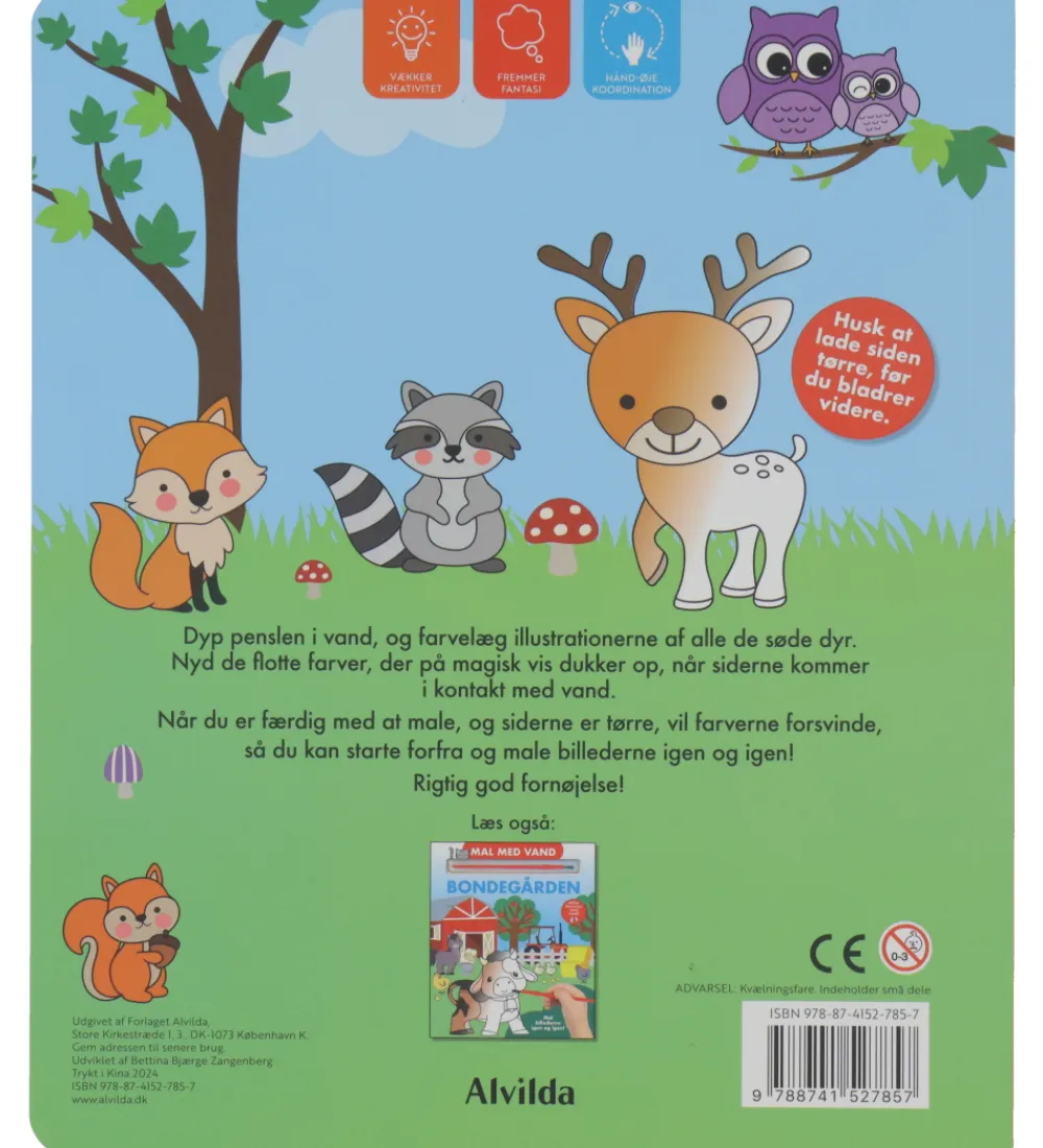 Alvilda Malebog>Malebog - Mal med Vand - Søde Dyr