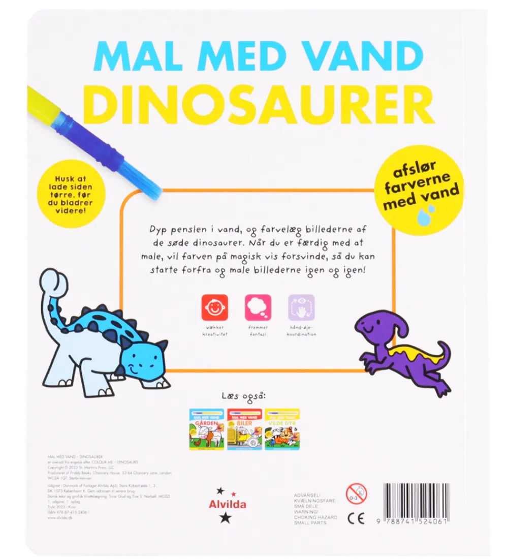 Alvilda Malebog>Malebog - Mal Med Vand - Dinosaurer