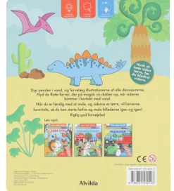 Alvilda Bøger|Malebog>Malebog - Mal Med Vand - Dinosaurer