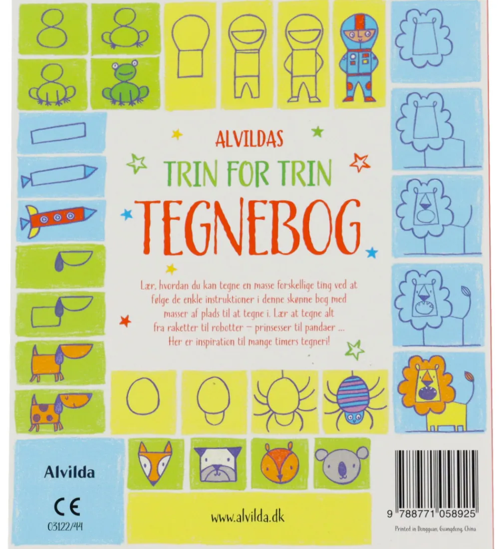 Alvilda Malebog>Malebog - Trin For Trin Tegnebog