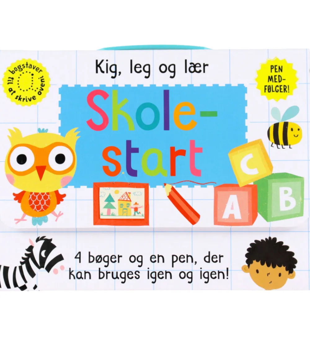 Alvilda Kreativ Leg|Bøger>Opgavebøger - Skriv Og Visk Ud - Skolestart - 4 stk. - D