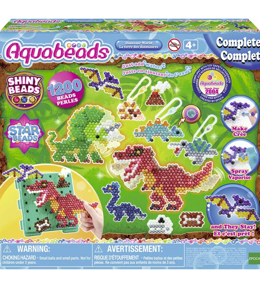 Aquabeads Perler>Perlesæt - 1200+ Stk. - Dinosaur World