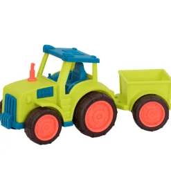 B. toys Biler, Tog Og Køretøjer|Udeleg Og Udendørs Legetøj>Bil - Happy Cruisers - 30 cm - Traktor m. Trailer