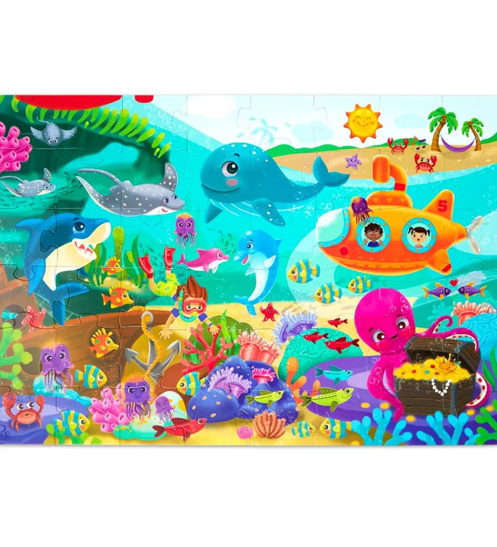 B. toys Puslespil>Gulvpuslespil - 48 Brikker - Under Havet