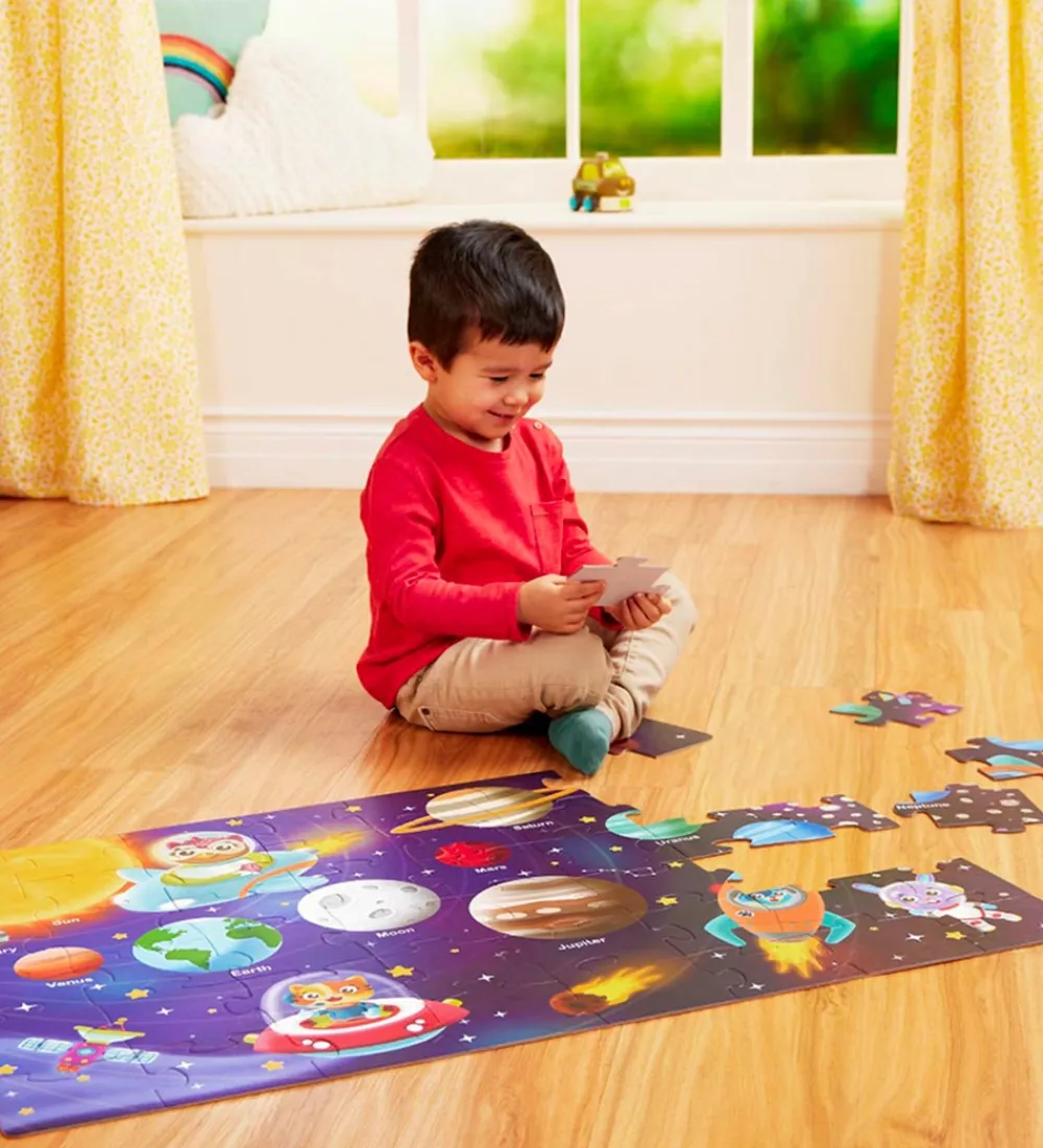 B. toys Puslespil>Gulvpuslespil - 48 brikker - Solsystemet