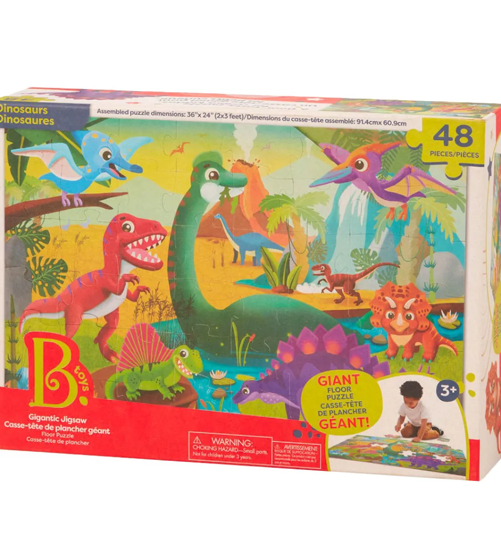 B. toys Puslespil>Gulvpuslespil - 48 Brikker - Dino