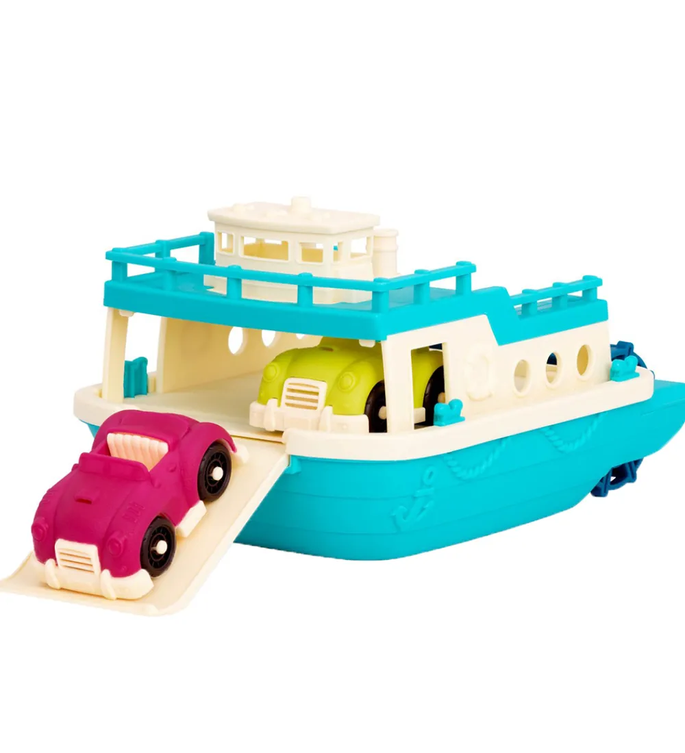 B. toys Biler, Tog Og Køretøjer>Legetøj - Happy Cruisers - 30 cm - Færge m. 2 Biler