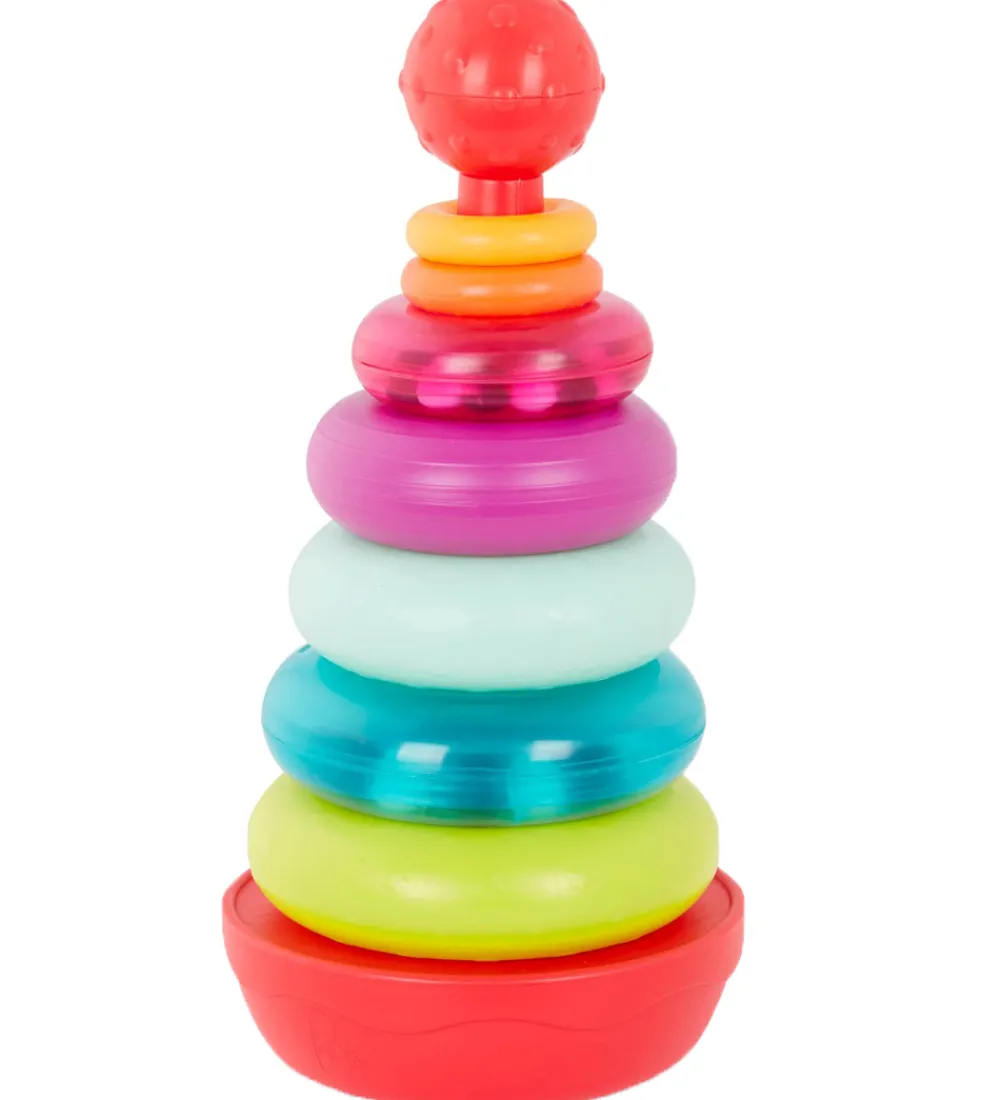 B. toys Babylegetøj|Stablelegetøj>Stablelegetøj - Rainbow Rings - 9 Dele