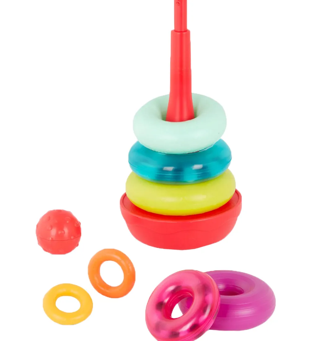 B. toys Babylegetøj|Stablelegetøj>Stablelegetøj - Rainbow Rings - 9 Dele