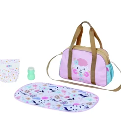 BABY born Dukker Og Tilbehør>Dukketilbehør - Dukkepusletaske m. Blomster - 4 Dele