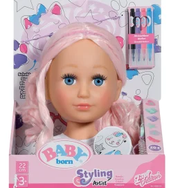 BABY born Dukker Og Tilbehør>Sminkehoved m. Tilbehør - Sister Styling Artist