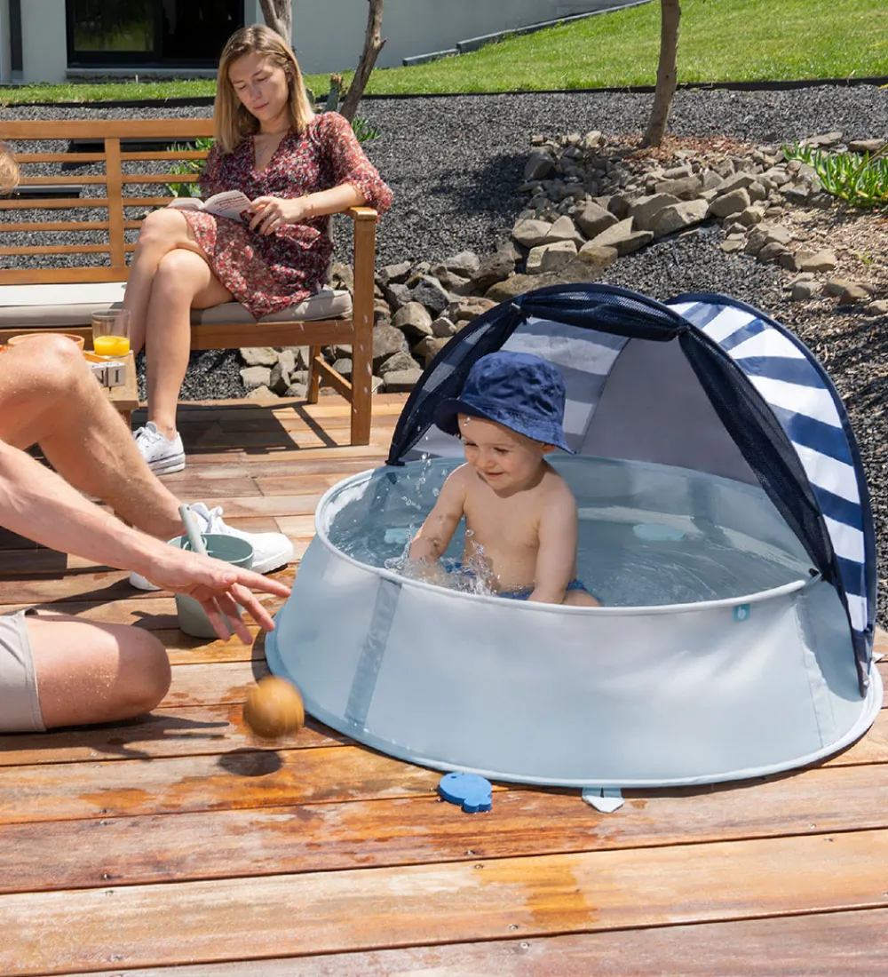 Babymoov Udeleg Og Udendørs Legetøj|Legetelte>Strandtelt/Soppebassin - Aquani - UV50+ - Blue Waves