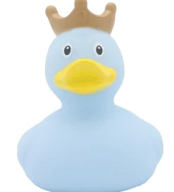 Badeand Babylegetøj|Badelegetøj>- Lyseblå And m. Krone