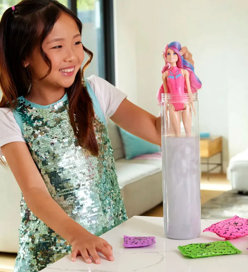 Barbie Dukker Og Tilbehør>Dukke - 30 cm - Color Reveal Disco Star - Assorteret