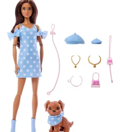 Barbie Dukker Og Tilbehør>Dukke - 30 cm - Twinning Looks Brunette Polka Dots