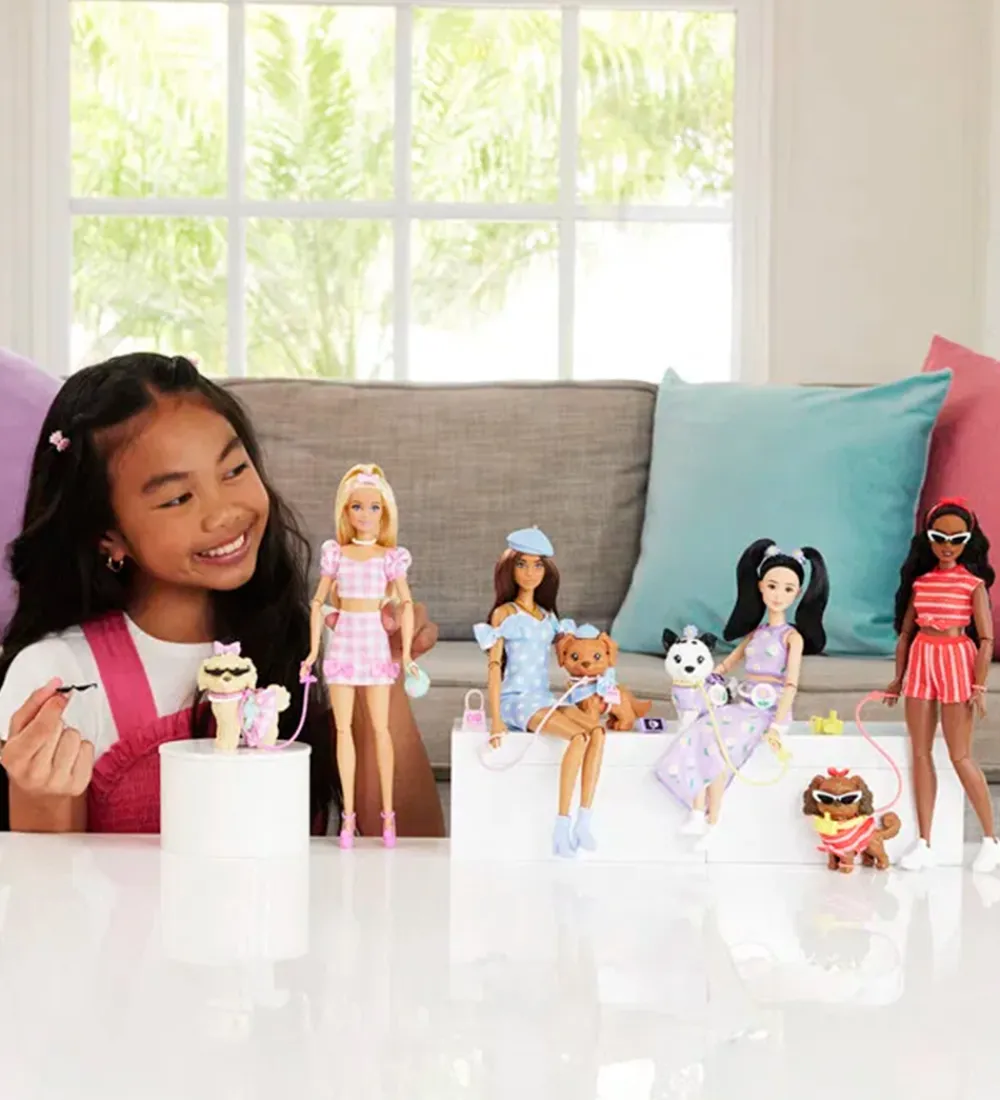 Barbie Dukker Og Tilbehør>Dukke - 30 cm - Twinning Looks Brunette Polka Dots