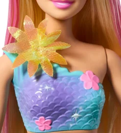 Barbie Dukker Og Tilbehør>Dukke - Blooming Magic White Mermaid Doll