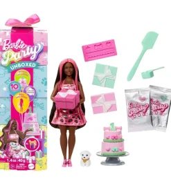 Barbie Dukker Og Tilbehør>Dukke - Party Unboxed Black Doll