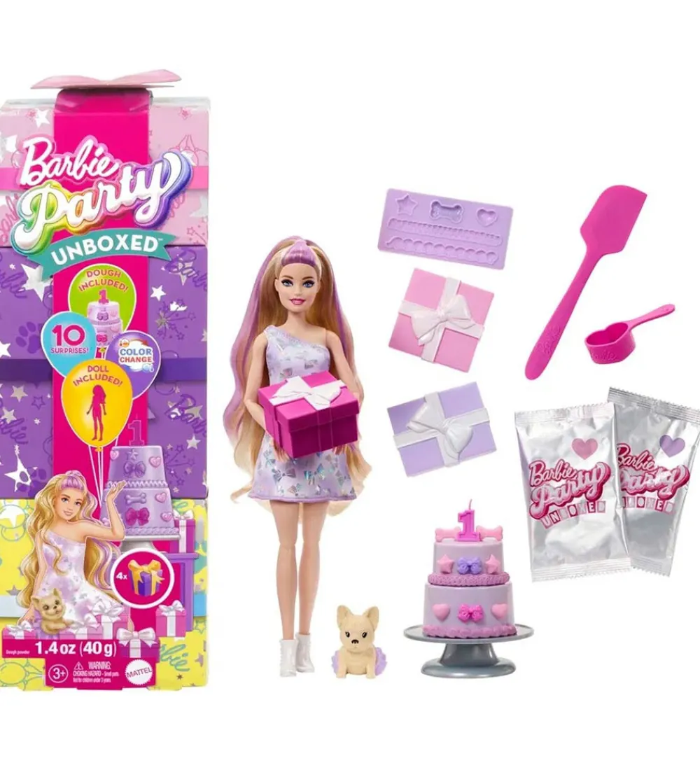 Barbie Dukker Og Tilbehør>Dukke - Party Unboxed Blonde Doll
