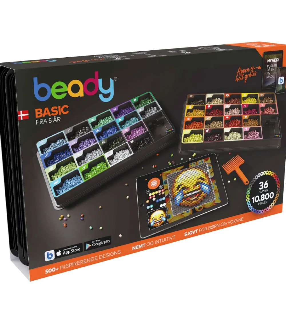 Beady Perler>Basic m. Perleplader - 10.800 perler
