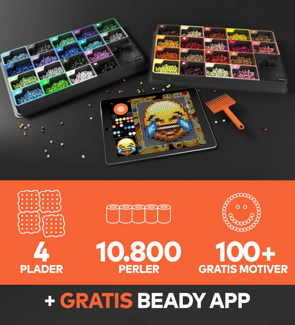 Beady Perler>Basic m. Perleplader - 10.800 perler