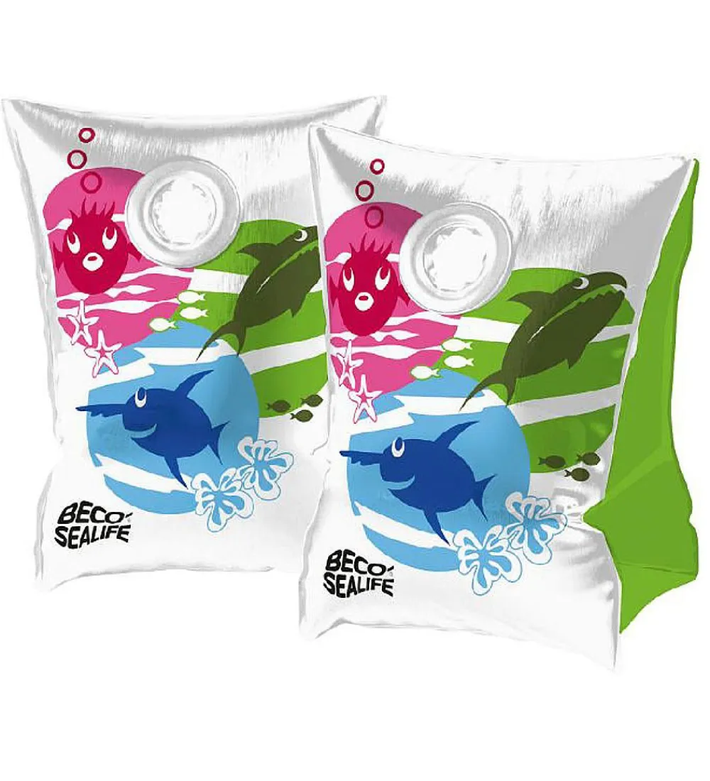 BECO Strandlegetøj>Svømmevinger - 0-15 kg - Hvid/Multifarvet