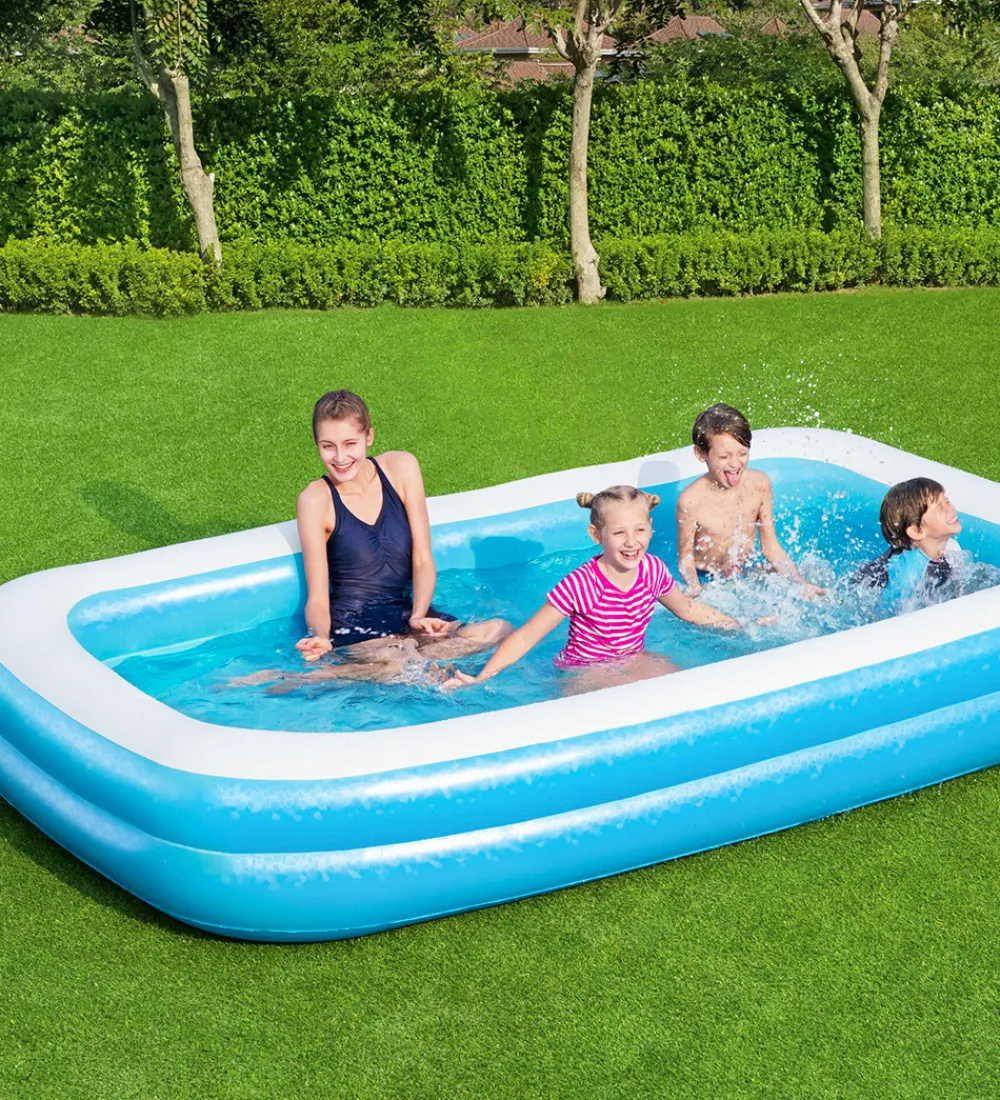 Bestway Udeleg Og Udendørs Legetøj|Vandleg>Badebassin - 305x183x46cm - Blå