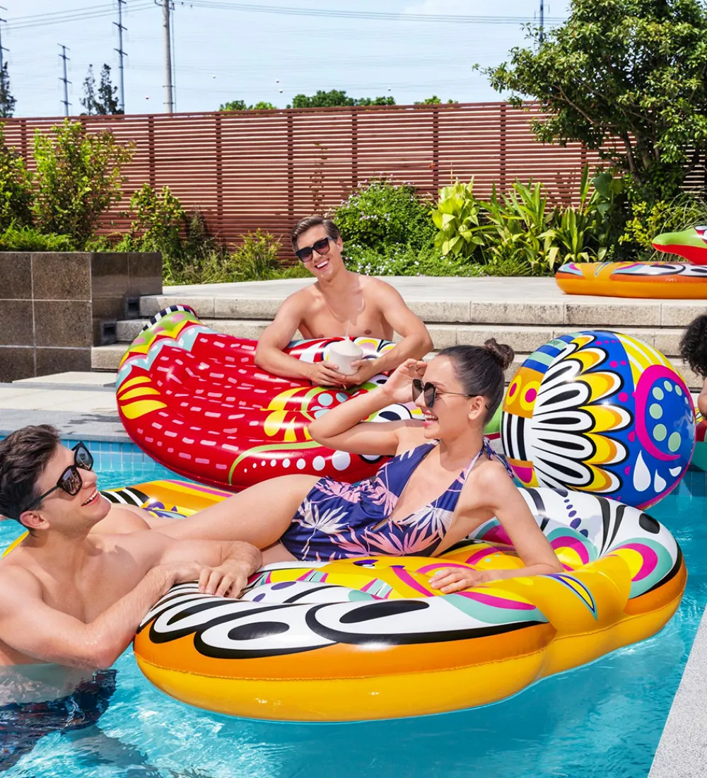 Bestway Udeleg Og Udendørs Legetøj|Strandlegetøj>Flyder - 183x153 cm - Flirty Fiesta Elephant Island