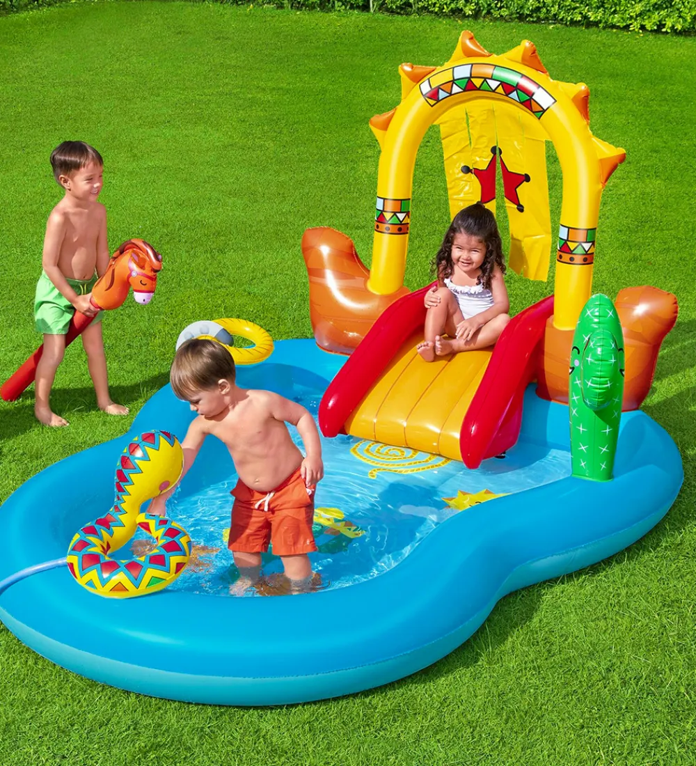 Bestway Udeleg Og Udendørs Legetøj|Vandleg>Legebassin - 264x188x140 cm - Wild West