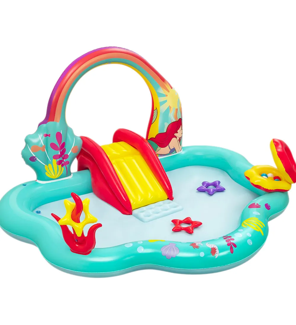 Bestway Udeleg Og Udendørs Legetøj|Vandleg>Legebassin - 221x193x117 cm - Disney - Den Lille Havfrue
