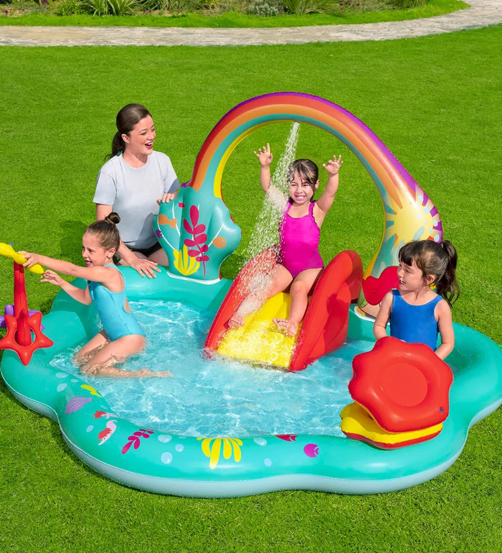 Bestway Udeleg Og Udendørs Legetøj|Vandleg>Legebassin - 221x193x117 cm - Disney - Den Lille Havfrue